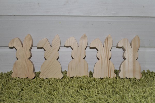 Mini Kaninchen aus Holz